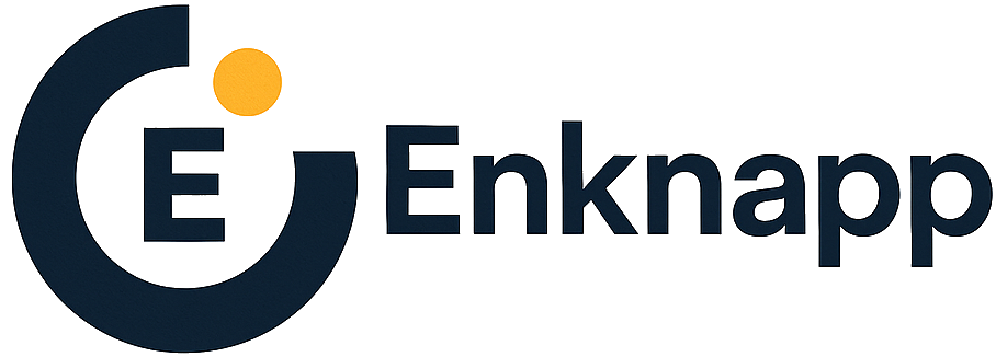 Enknapp – logotyp med symbol för enkel teknik